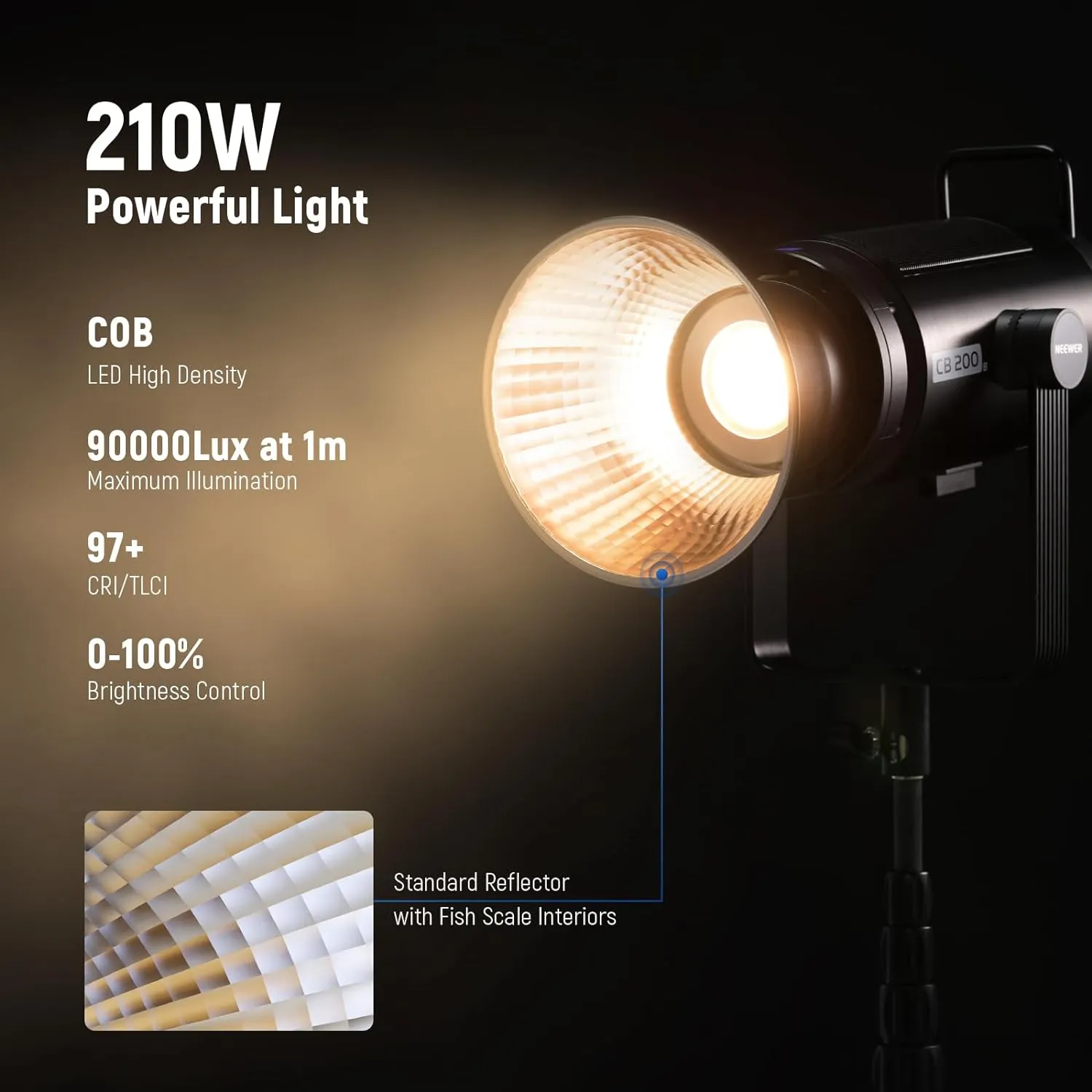 NEEWER CB200B 210W LED Video Light