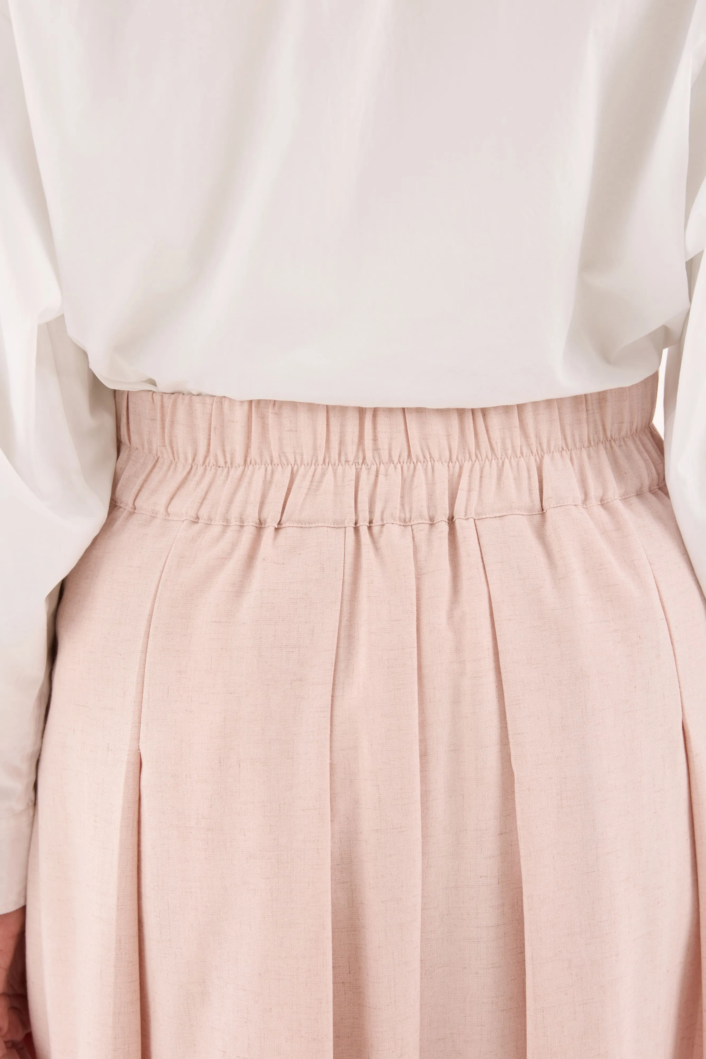 Nelly Pink Pleated Skirt