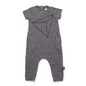 Nununu Grey Short Sleeve Overall