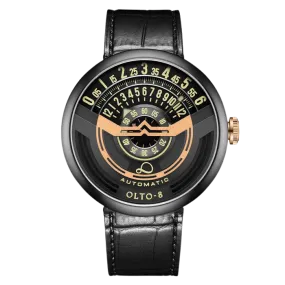 OLTO-8 INFINITY-I RPM-Style Automatic Watch Gold-Black