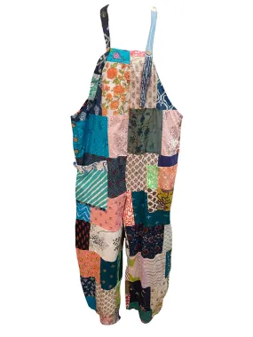OOAK Cotton Patchwork Overall Jumpsuit