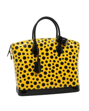 Patent Leather Hand Bag with Infinity Lock