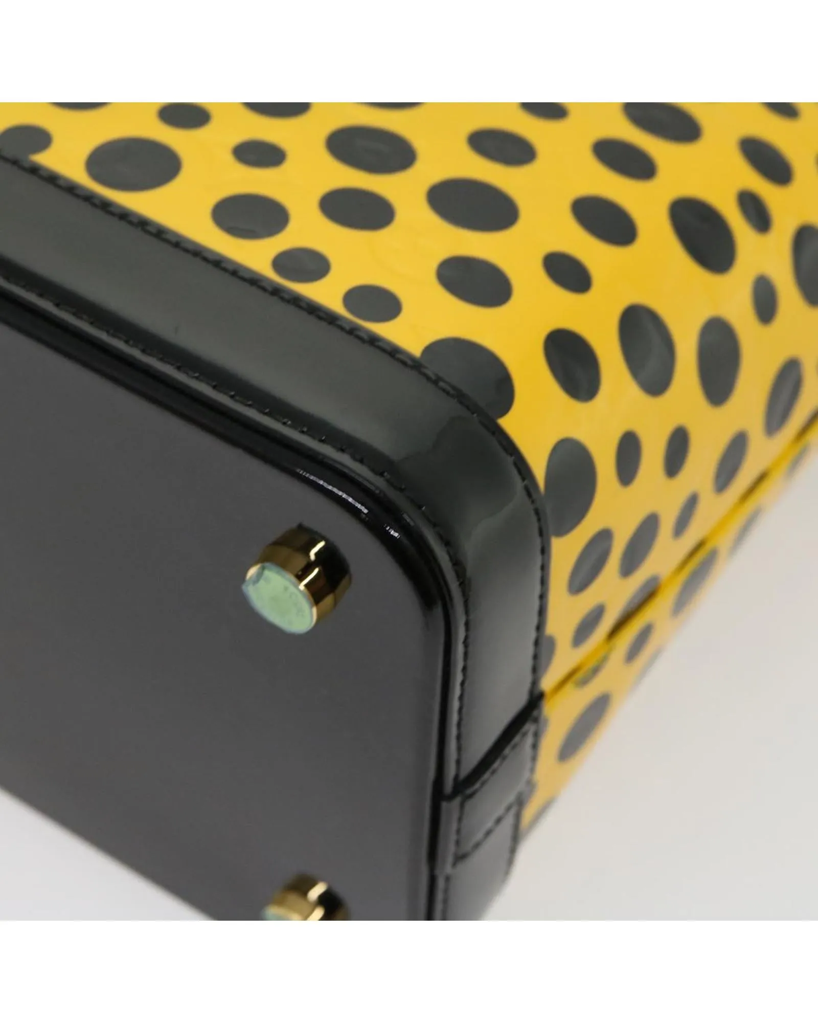 Patent Leather Hand Bag with Infinity Lock