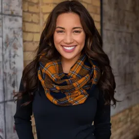 Plaid Infinity Scarf