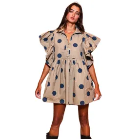 Polka Dot Dress with Pockets