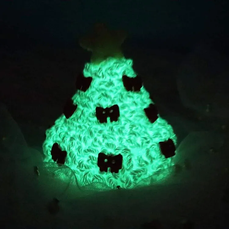 Polyester Luminous yarn glow in the dark fluorescent crochet yarn