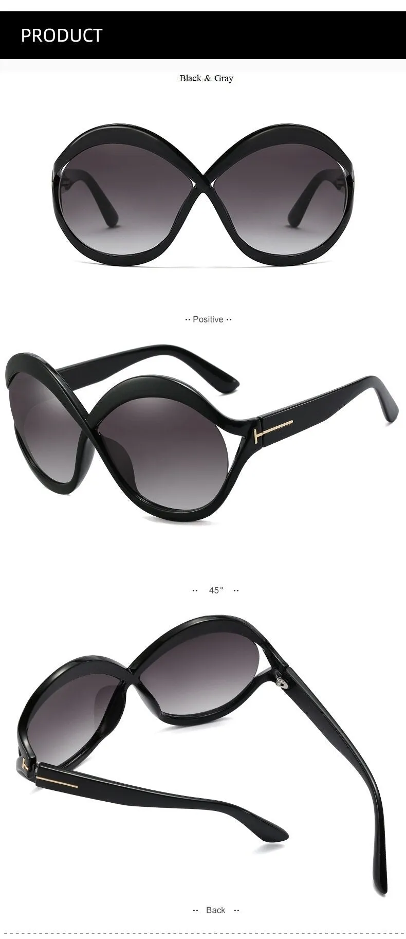 Pre Order:  Infinity Oversized Cat Eye Sunglasses