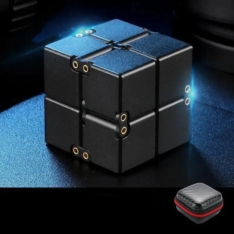 Premium Infinity Cube Aluminium/ Metal Fidget Toy - Weighted