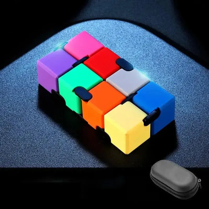 Premium Infinity Cube Aluminium/ Metal Fidget Toy - Weighted