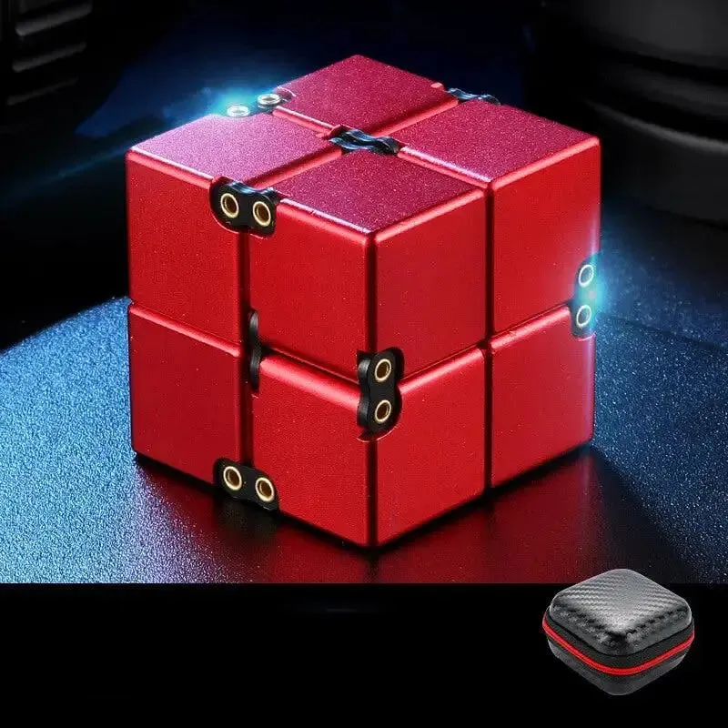 Premium Infinity Cube Aluminium/ Metal Fidget Toy - Weighted