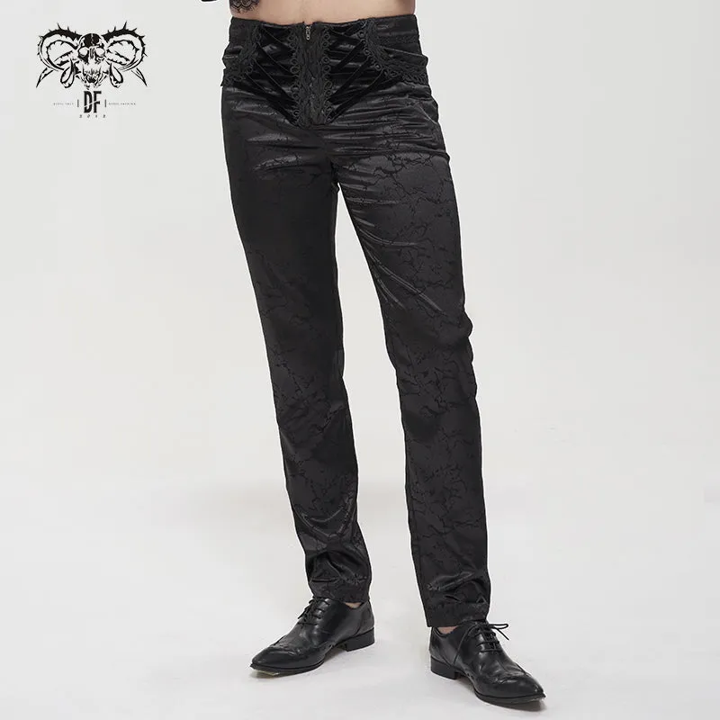 PT15901 Girdle effect Gothic men trousers
