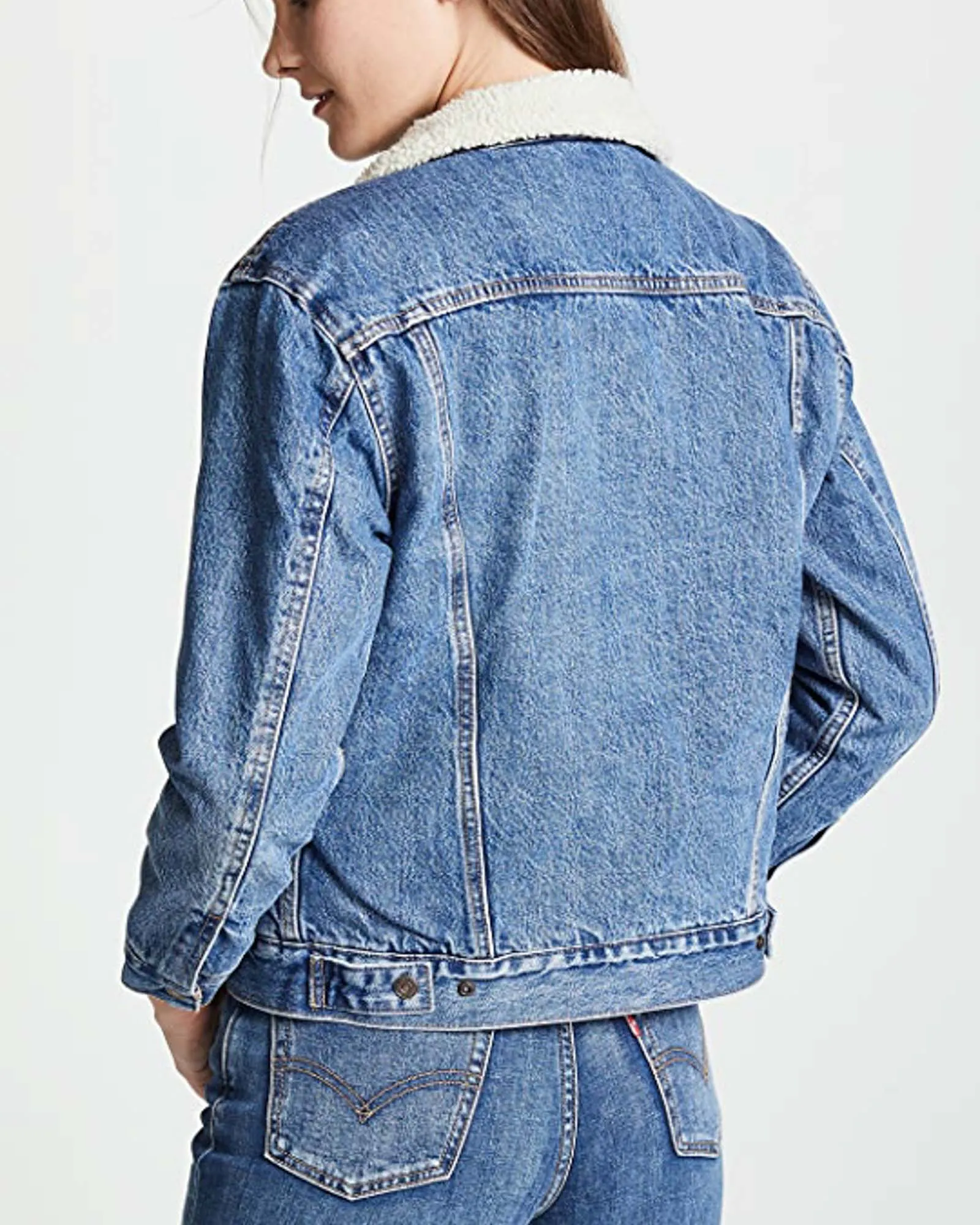 "Ex-Boyfriend Sherpa Trucker Jacket"