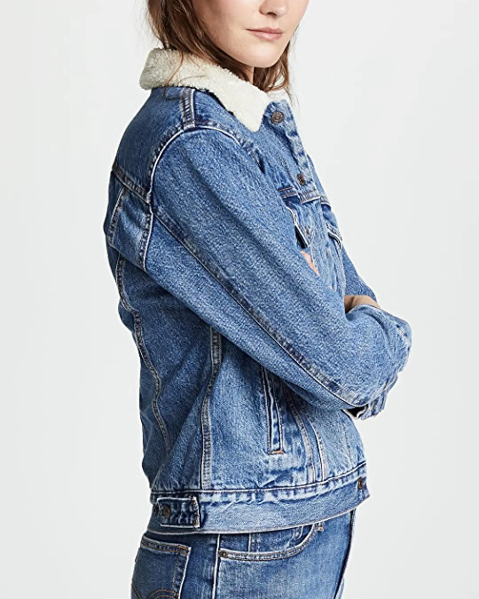 "Ex-Boyfriend Sherpa Trucker Jacket"