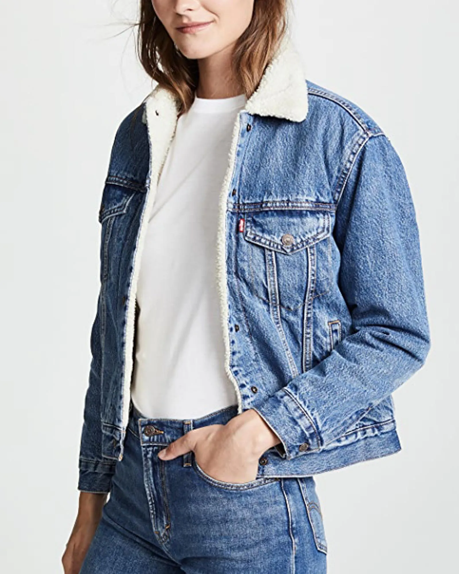 "Ex-Boyfriend Sherpa Trucker Jacket"