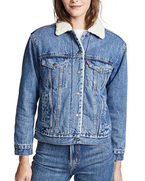 "Ex-Boyfriend Sherpa Trucker Jacket"