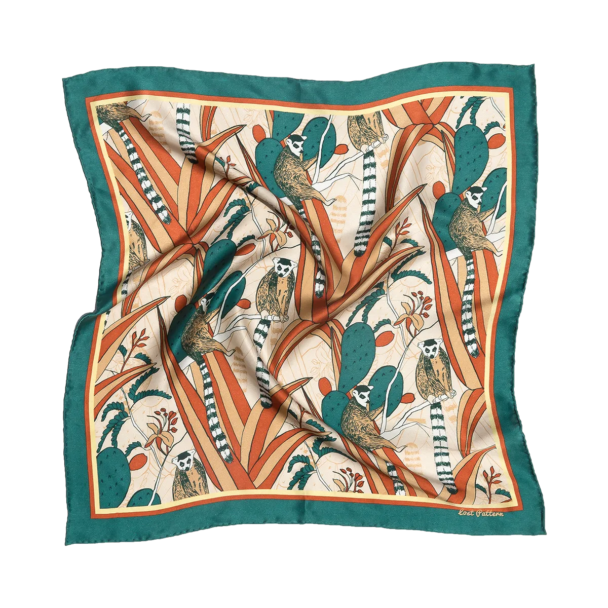 "Madagascar" Silk Bandana