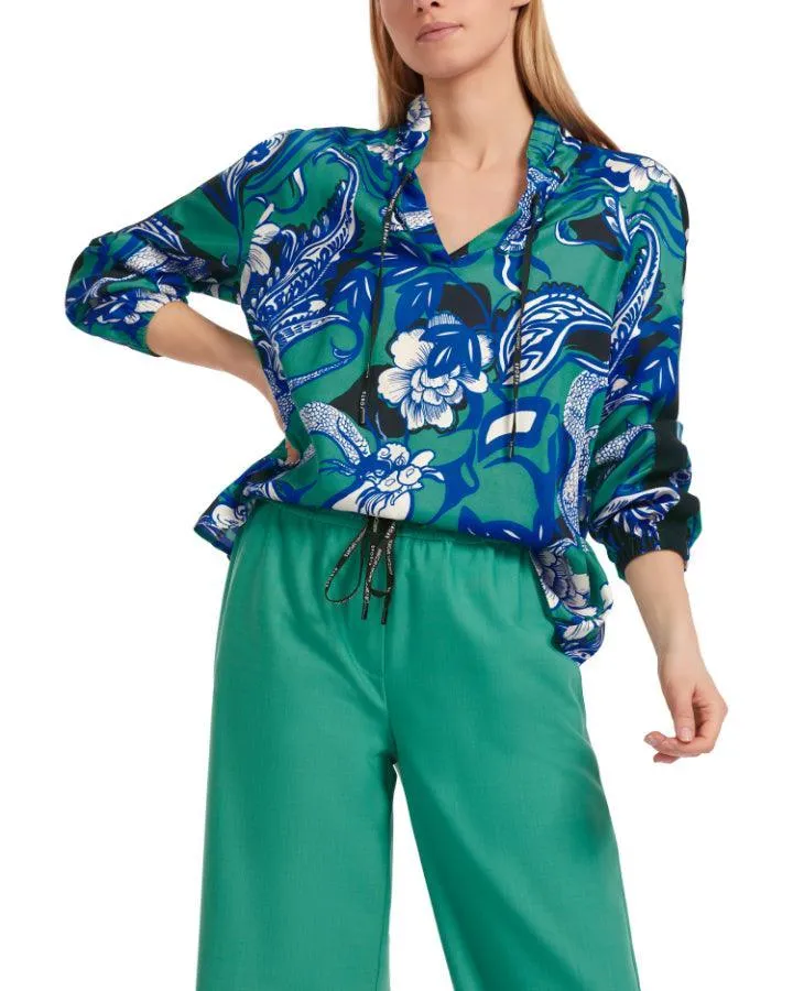 Raglan Print Blouse