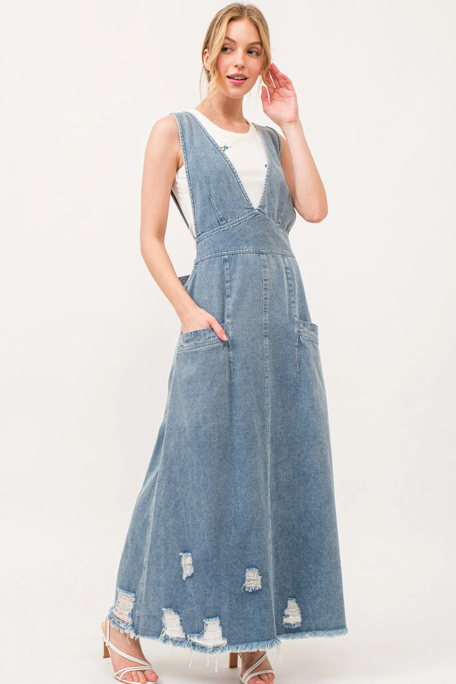 Rodeo Queen Overall Denim Dress