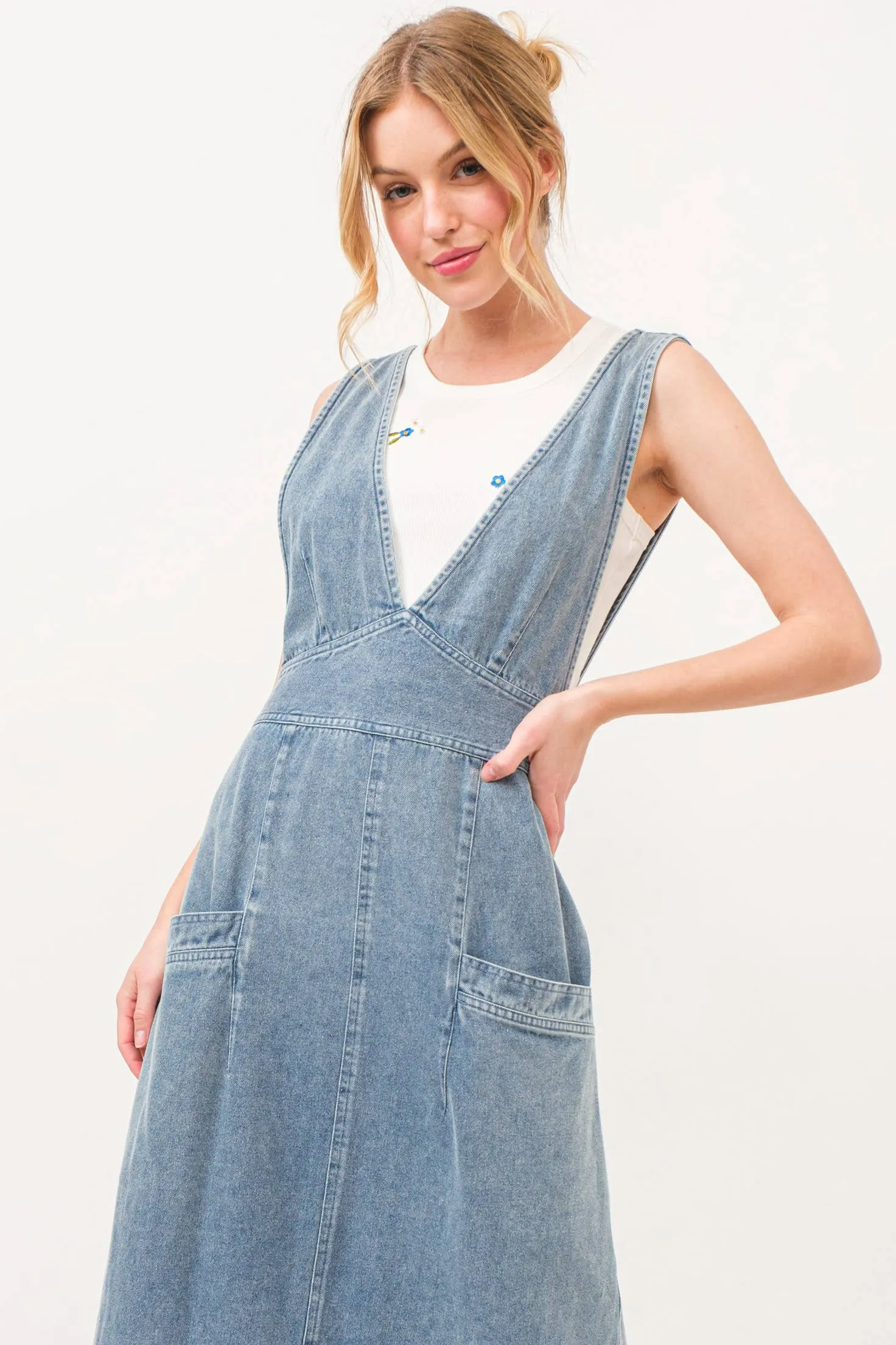 Rodeo Queen Overall Denim Dress
