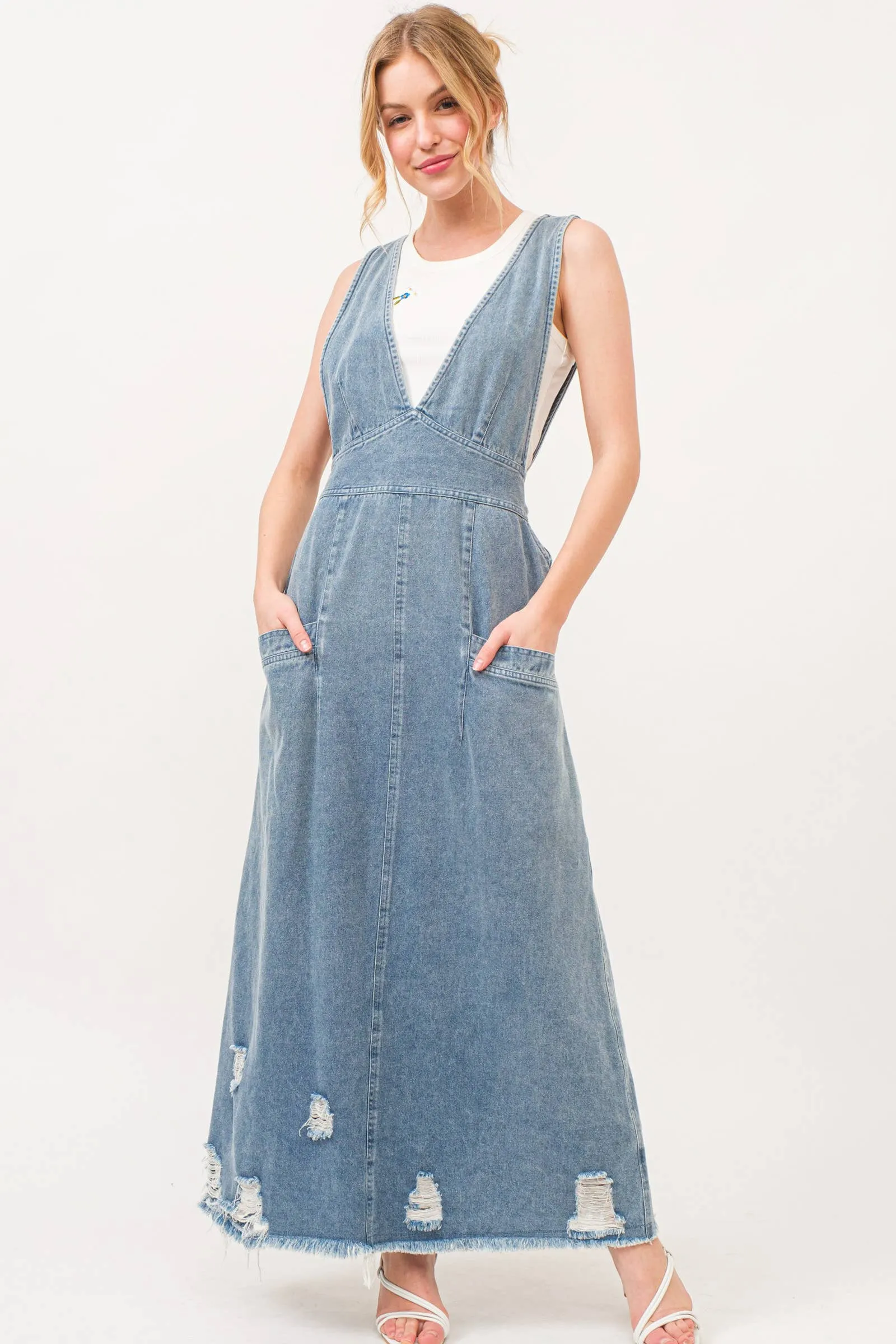 Rodeo Queen Overall Denim Dress