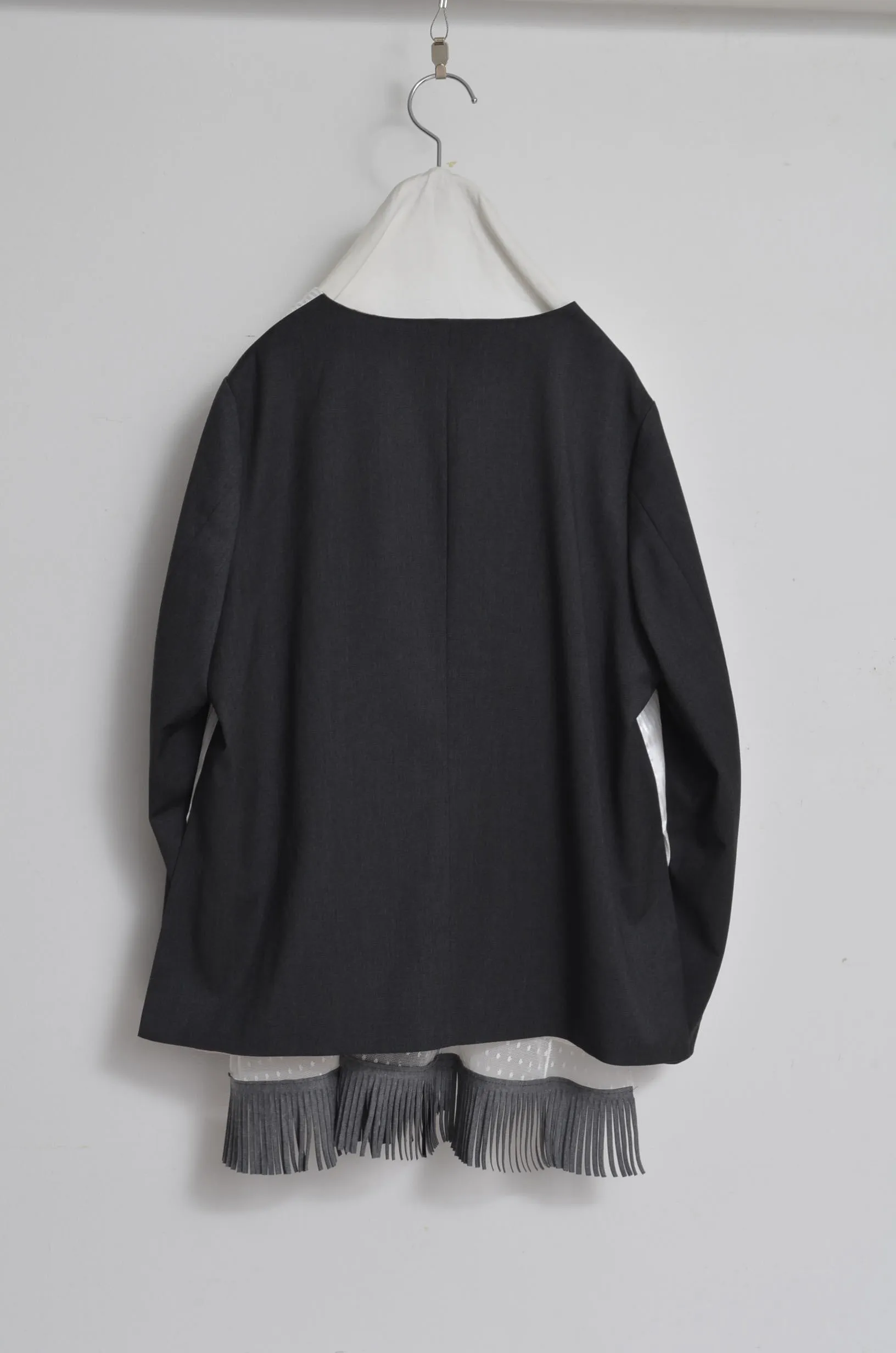 SCARF-LINED FRINGE JK/00