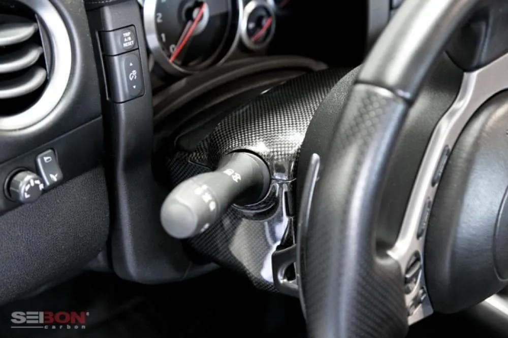 Seibon Carbon Fiber Steering Column Surround Trim (09-16 R35 GT-R)