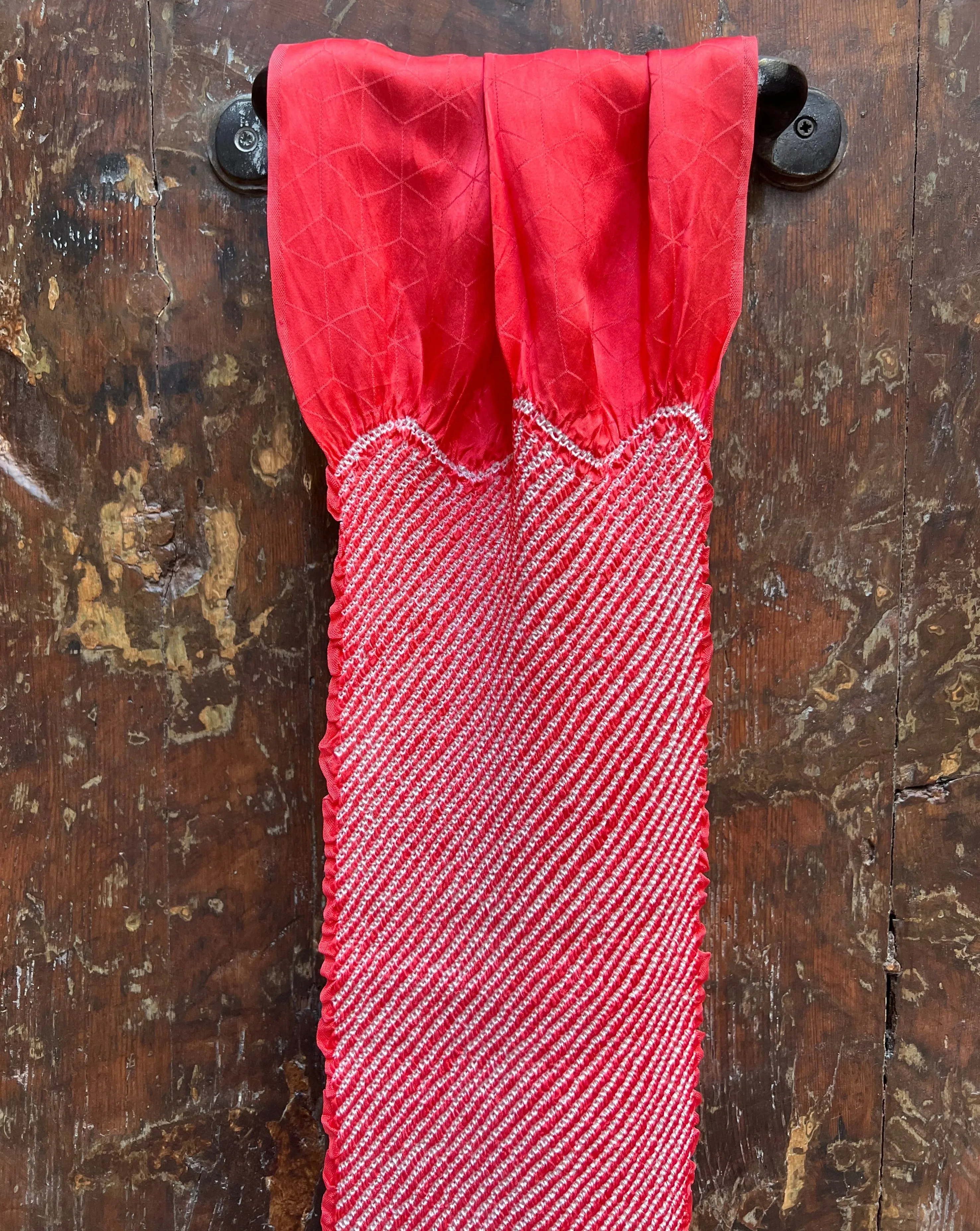 SILK OBIAGE / SCARF・BENNI 紅