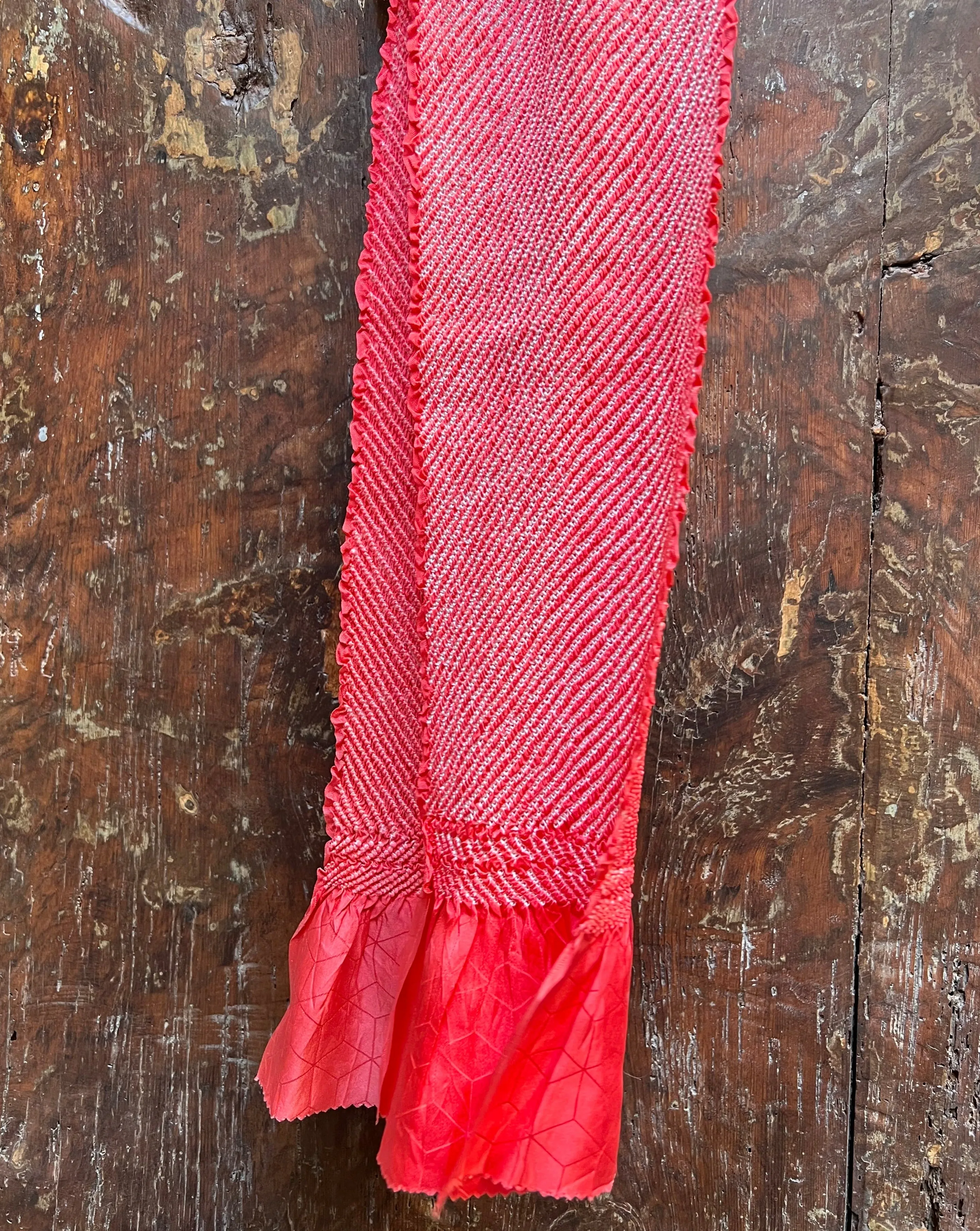 SILK OBIAGE / SCARF・BENNI 紅