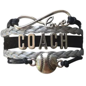 Softball Coach Infinity Bracelet