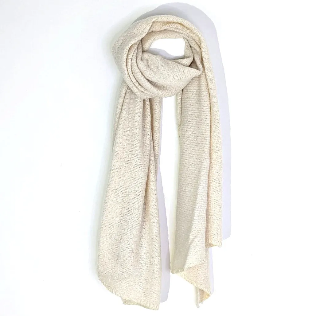 Substantial plain large blanket edge scarf