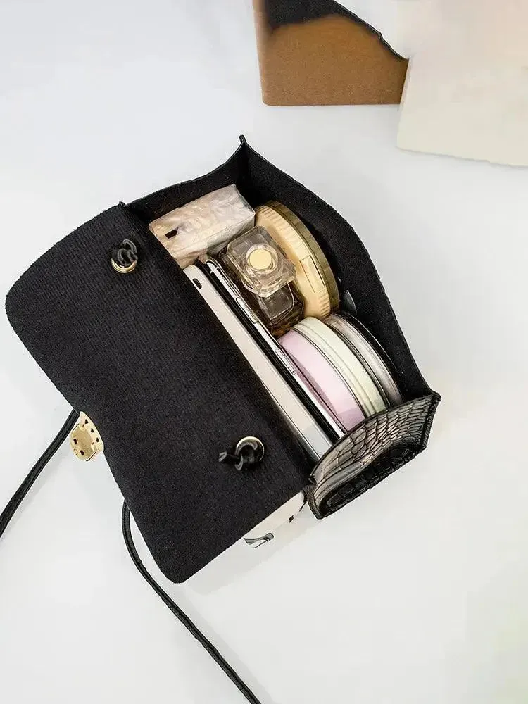 Summer PU Leather Tote Bag with Scarf - Crossbody for Women