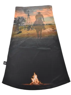 Sun Protective Outdoor Neck Scarf/ Face Mask - Cowboy