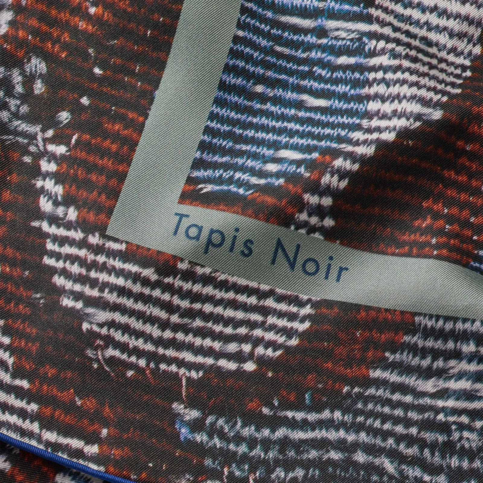 Tapis Noir Classical Blue Tapestry Scarf