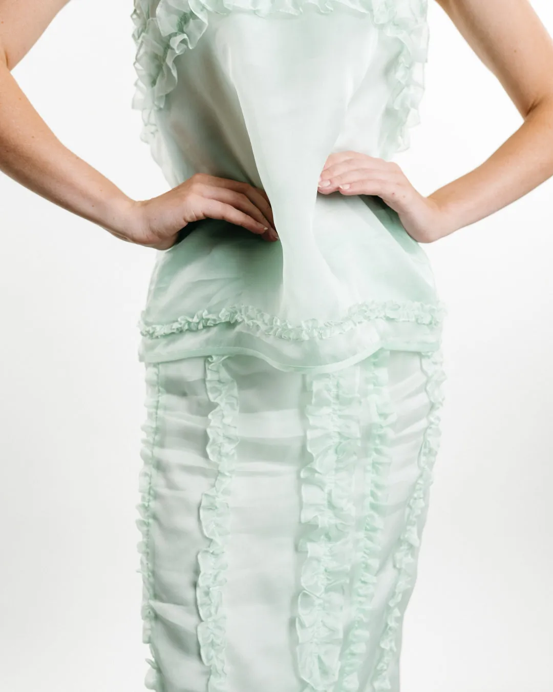 The Ocean Satin Skirt