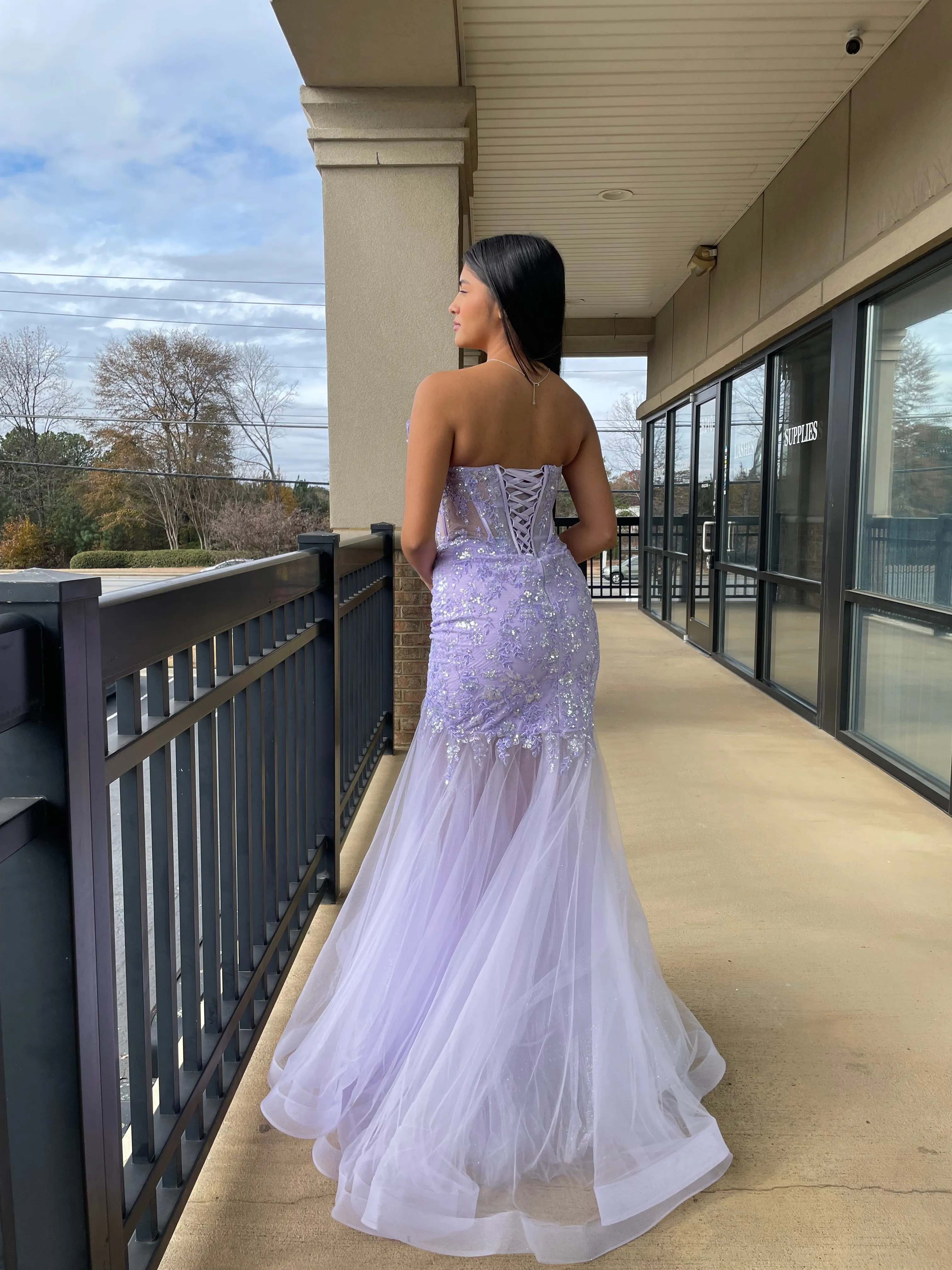 The Wendy Sequin Floral Mermaid Gown