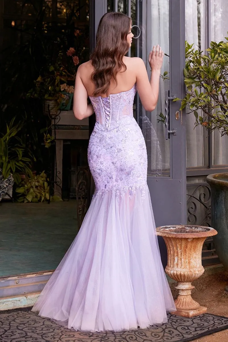 The Wendy Sequin Floral Mermaid Gown