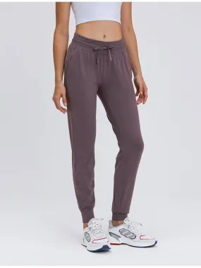 Tied Waist Detail Womens Active Joggers