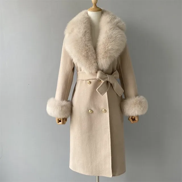 Trench Fur Collar Coat