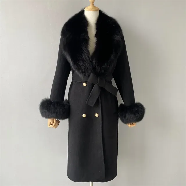 Trench Fur Collar Coat