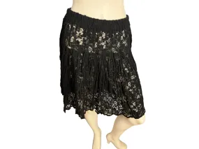 Vintage black lace skirt M Howard Wolf