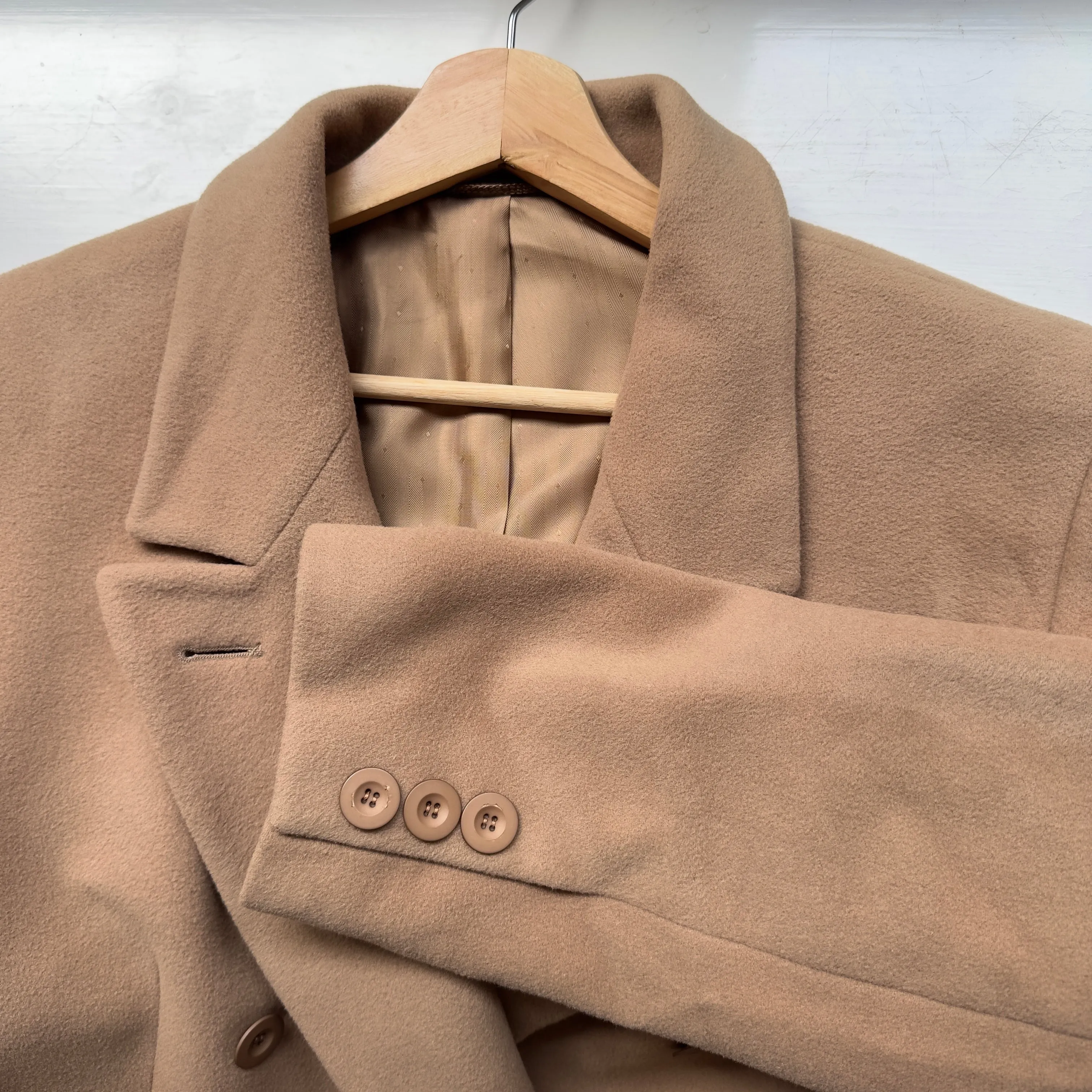 Vintage Double-breasted Wool Coat