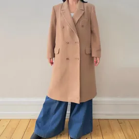 Vintage Double-breasted Wool Coat