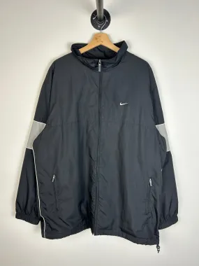 Vintage Y2K Nike Mini Swoosh Black Windbreaker