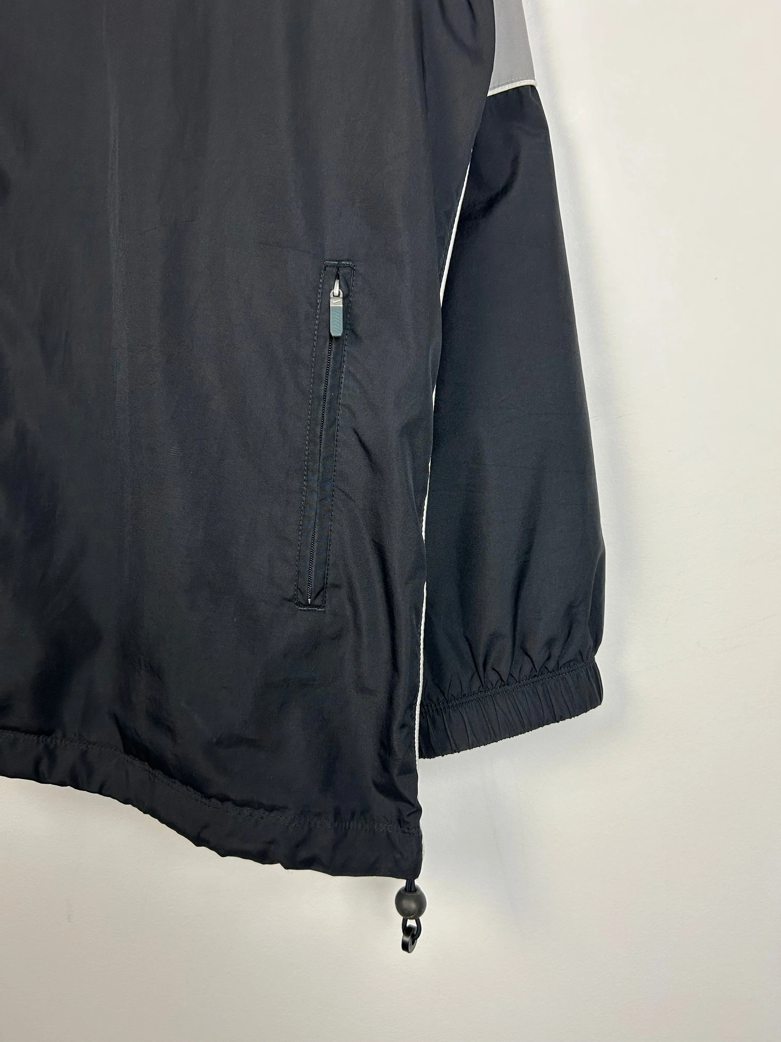 Vintage Y2K Nike Mini Swoosh Black Windbreaker