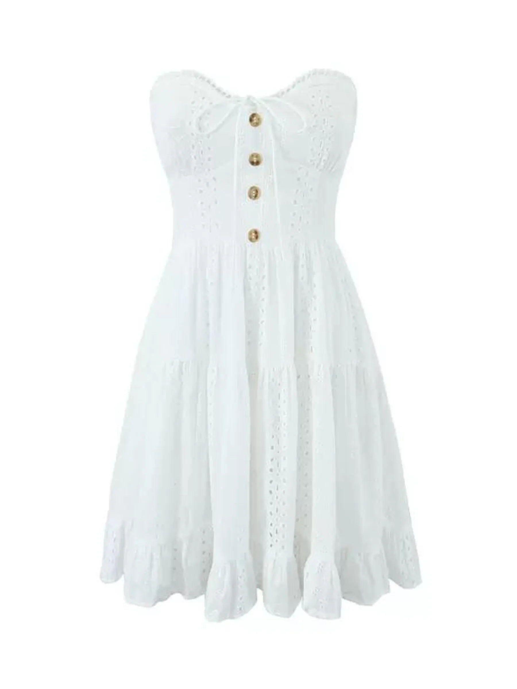Vvsha Julieann Strapless Mini Dress