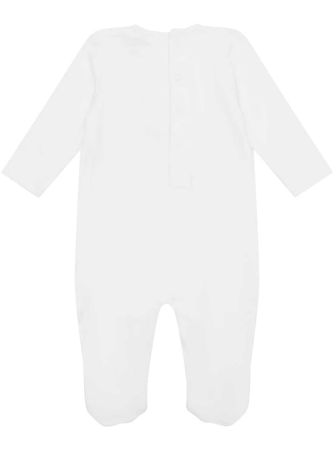 White Stretch Jersey Overall (0-12M)