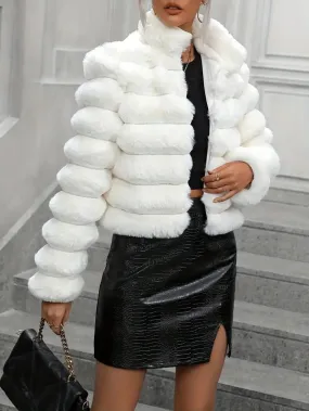 Women’s Sexy and Sophisticated Short Faux Fur Coat