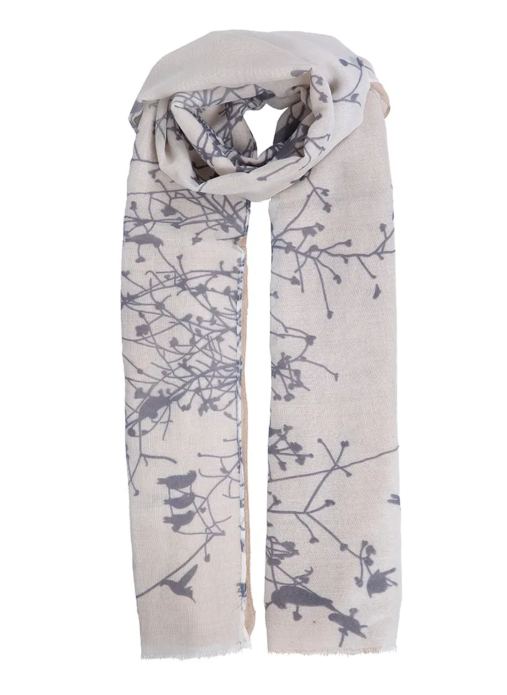 Women's Woodland Print Lightweight Scarf