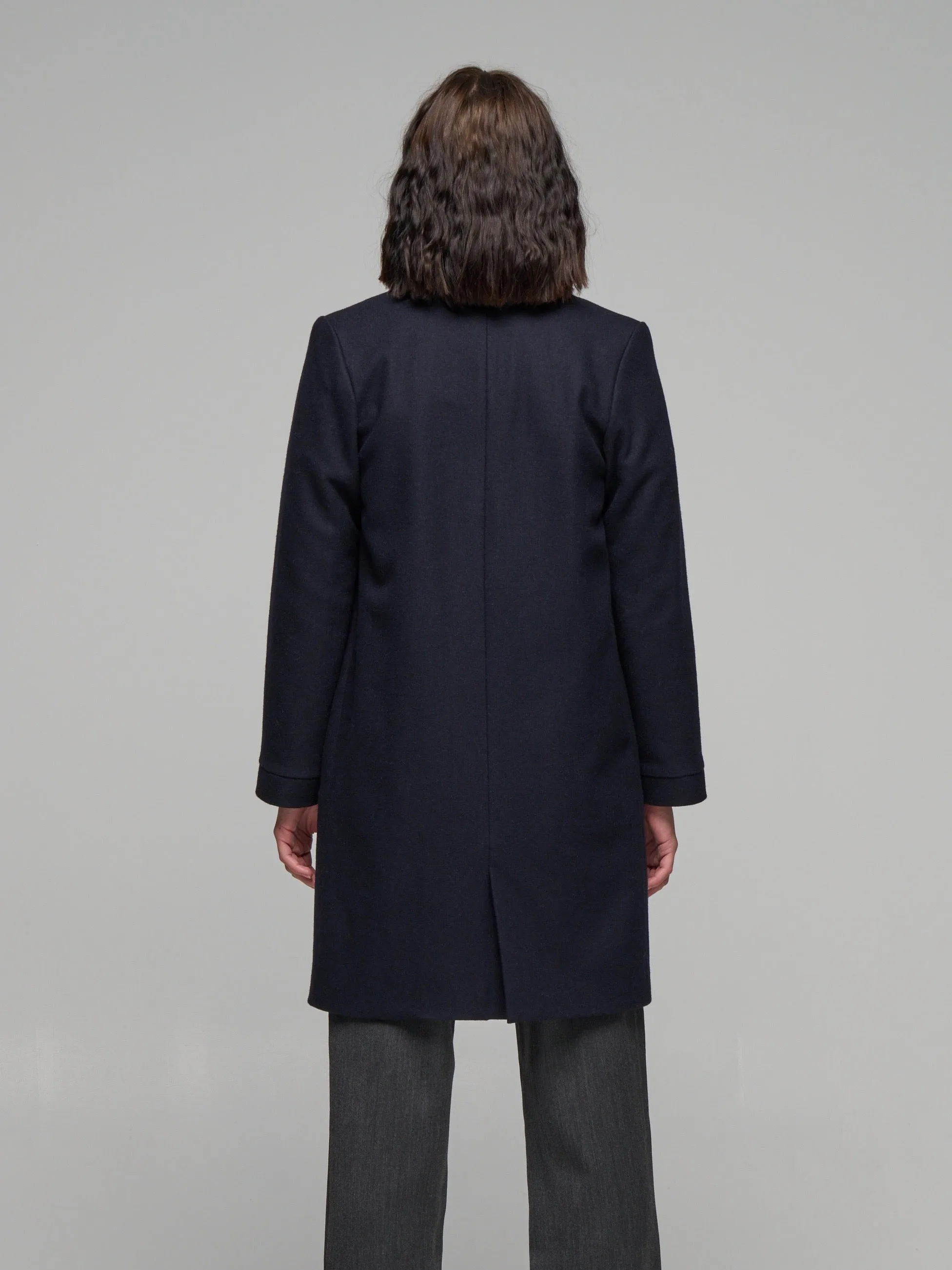 Wool Cocoon Coat